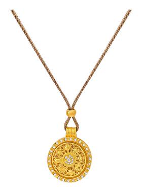 韦雪同款黄金八宝罗盘镶钻