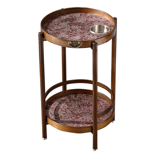 中式茶几角几沙发侧边柜可移动边几置物架麻将机茶台棋牌室茶水架