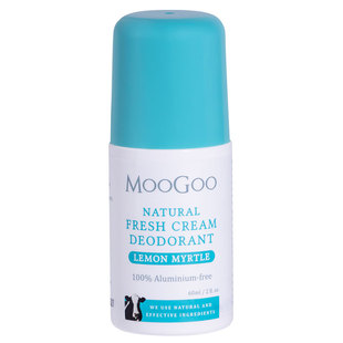 澳洲MooGoo柠檬香桃木无铝止汗露身体走珠祛味香体孕期哺乳期60ml