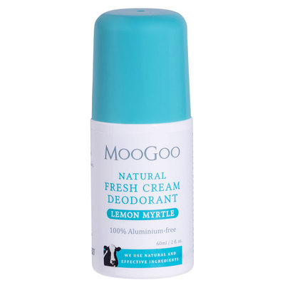 澳洲MooGoo柠檬香桃木无铝止汗露身体走珠祛味香体孕期哺乳期60ml