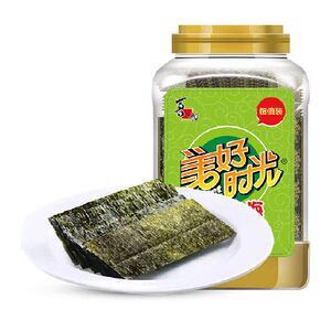 喜之郎美好时光经典原味海苔片独立包装罐装即食紫菜寿司儿童零食