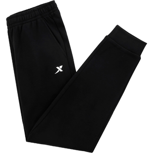 特步女裤冬季加绒运动裤女保暖裤子2026卫裤宽松束脚秋冬加厚长裤