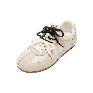 三福德训鞋女夏季学院运动风时尚百搭双鞋带低帮板鞋女鞋839140