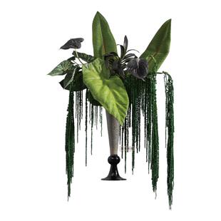 墨色林莽 中古仿真花艺 样板房电视柜餐桌复古肌理高脚软装摆件