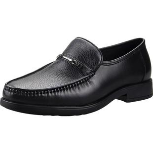 沙驰鹿皮皮鞋真皮男鞋套脚商务正装皮鞋男士软皮休闲鞋轻便鞋婚鞋