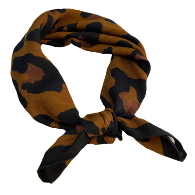 2025新款豹纹小围巾方巾时尚百搭