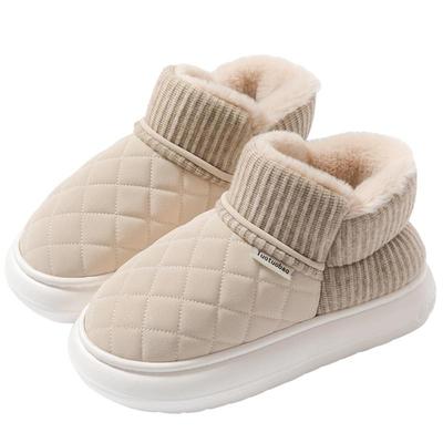 厚底保暖棉拖鞋女士|千人加购