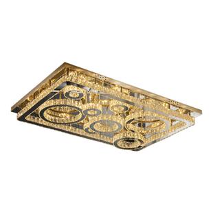 水晶灯现代轻奢圆圈客厅灯2026年新款主卧室灯led吸顶灯大气灯具