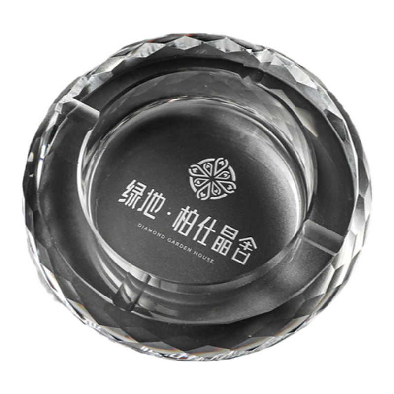 水晶时尚烟灰缸个性潮流家用客厅办公室大气简约现代烟缸创意定制