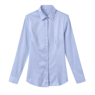 农业银行工作服女衬衣长袖蓝色短袖新款制服职业装大码农行新行服