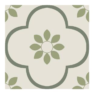 春日迟迟丨法式清新厨房地面翻新贴纸瓷砖改造防水墙贴花卉布置