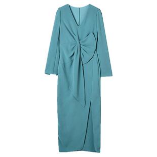 奥莱专柜撤柜正品 深圳南油NY春装新款 职业女性高级感长裙连衣裙