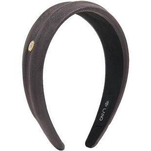 兰诺紫色皮质洗脸发箍头饰女款2026新款高级感日常外戴高颅顶头箍