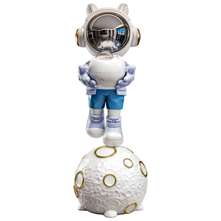 星空投影宇航员太空人摆件高级感客厅电视柜大型落地装饰乔迁礼物