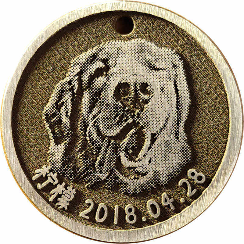 深雕刻字定制照片防走丢宠物猫狗挂饰/挂牌