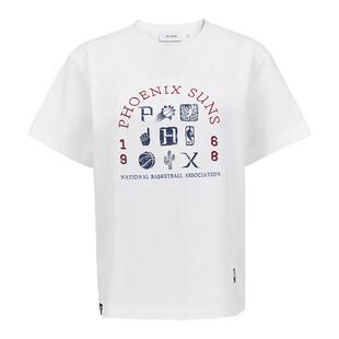 25秋季新款NBA ATELIER太阳队宽松时尚撞色字母印花短袖t恤女款