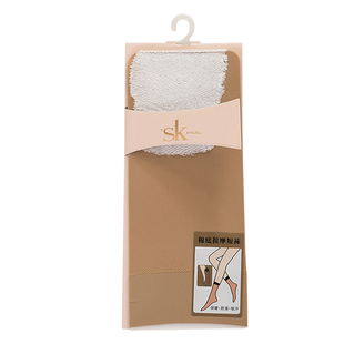 6双SK丝袜短袜子加厚女秋冬季天鹅绒厚款加棉底防滑吸汗短丝袜子