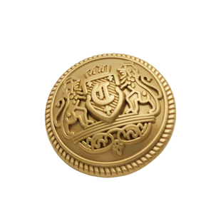 高档金属纽扣男女大衣西装扣子精致百搭外套衣服扣圆形西装扣金色