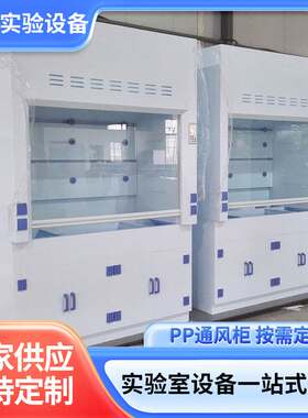PP通风柜化学实验室落地排风柜桌上型PP通风柜步入式抽风排气柜