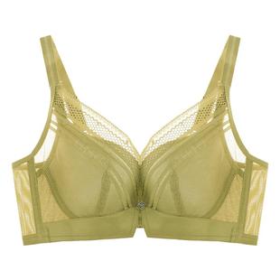 奥维丝丽新品内衣女中薄杯性感蕾丝调整型软钢圈上托收副乳文胸