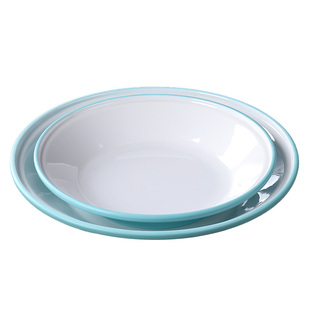 密胺餐具饭店小龙虾盘子专用塑料餐厅炒菜热菜深汤盘酒店上汤盘子