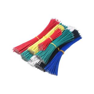 1007双头镀锡线24AWG导线电子线连接线红黑色跳线8cm10cm15cm20cm