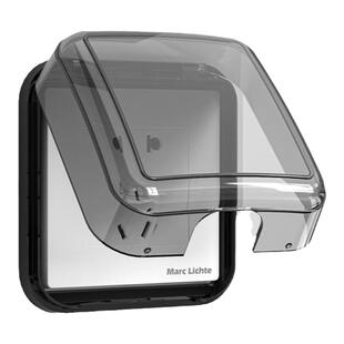 86型粘贴型单双联开关插座防水盒浴室阳台室外墙壁黏贴式防溅盒