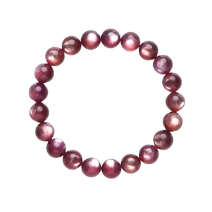 紫锂云母手串紫色玉石手链紫云母水晶玛瑙饰品男女正品九紫离火