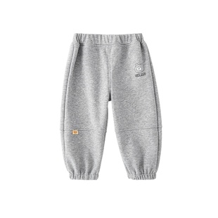 儿童加绒裤子男宝一体绒长裤男童卫裤薄绒宝宝运动裤加厚2026新款