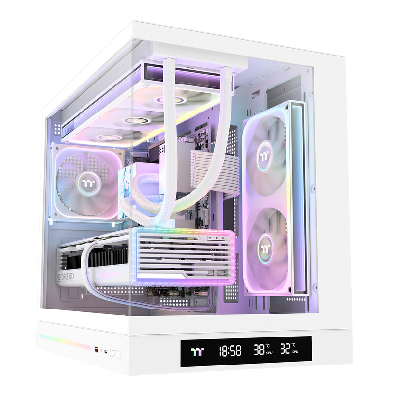 TT机箱钢影透ES-M海景房电脑机箱