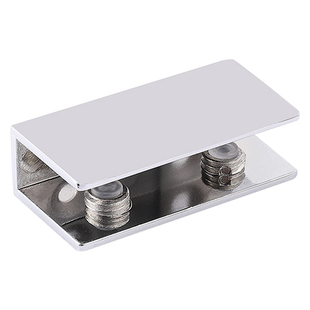 免打孔玻璃夹子玻璃固定夹方形卡子酒柜层板夹墙面支撑架隔层托架