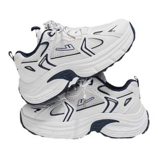 回力老爹鞋女2025冬季新款白色巨好看百搭轻便厚底增高加绒运动鞋