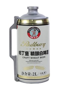 12度德式精酿原浆白啤酒整箱大桶装全麦纯小麦1升2麦芽纯粮高浓度