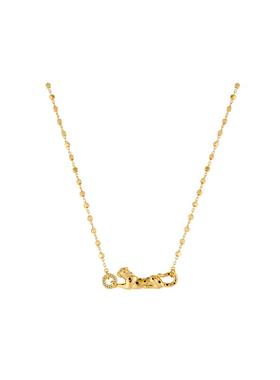 金色豹子项链时尚爆款锁骨链女生