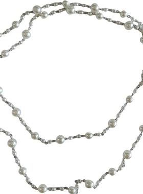 多戴串珠小香风项链长衣链