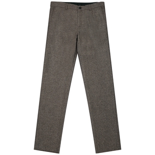 西装西裤男士商务休闲西裤西服裤子咖色人字纹青年修身正装西裤