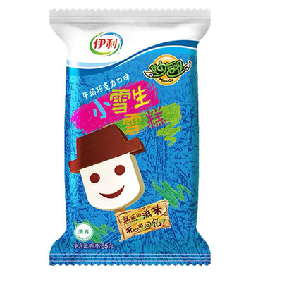 伊利妙趣小雪生雪糕网红牛奶巧克力口味冰淇淋娃娃冰糕冷饮65g5支