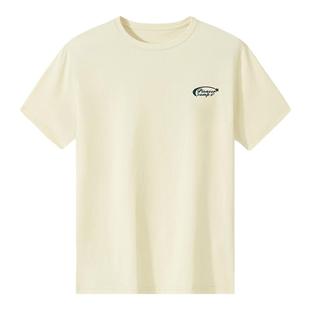 拓路者纯棉简约T恤女26年夏款百搭基础打底衫短袖上衣落肩t恤