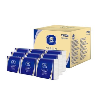 VS1008维达餐巾纸二三层酒店中西餐厅四方纸口布纸巾23*23cm定制