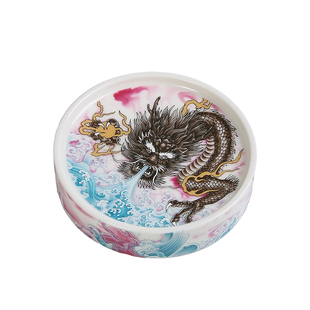 龙纹杯垫杯托茶托盖置茶道隔热垫家用陶瓷手工防烫茶杯垫茶具配件