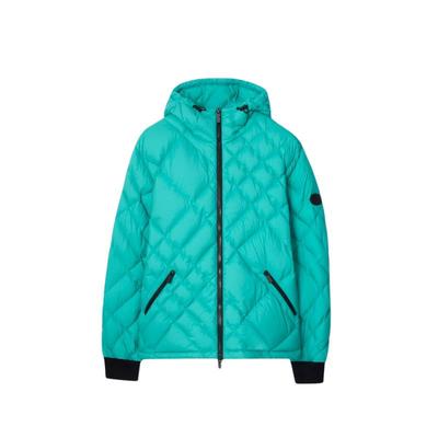 格纹缝线尼龙羽绒服BURBERRY