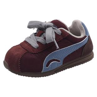 YG儿童运动鞋女童鞋子2025新款冬季不累脚阿甘鞋加绒宝宝棉鞋小童