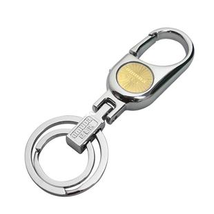 欧美达OMD腰挂钥匙扣 大小双环汽车钥匙扣 合金大气不锈钢钥匙圈