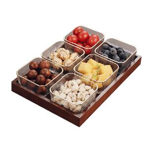 格娜斯水果盘客厅茶几零食干果糖坚果小吃碟点心收纳盒高档