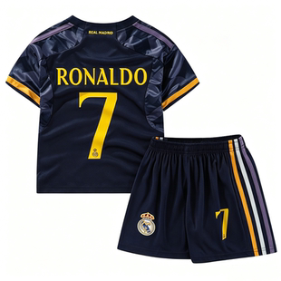 皇马C罗男女童足球服定制贝林厄姆Bellingham Real Madrid jersey