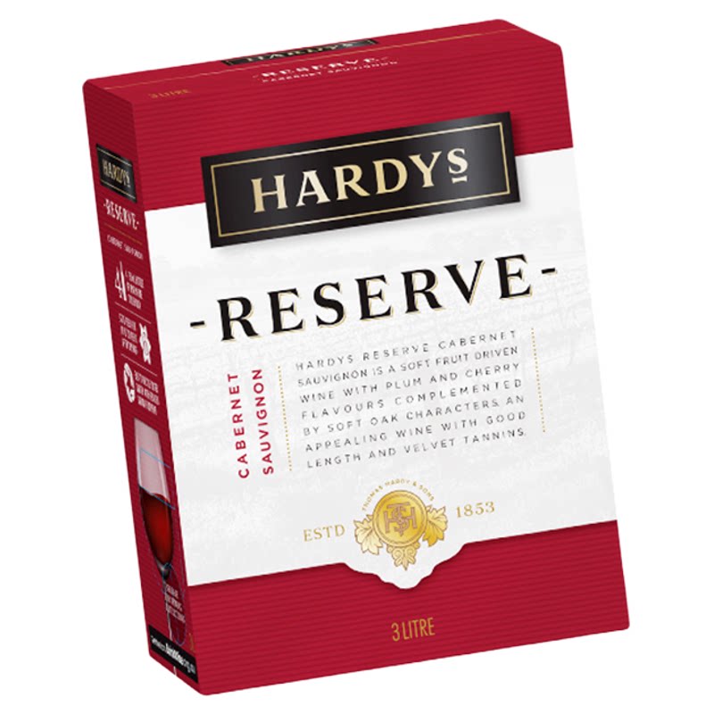 HARDYS夏迪西拉+赤霞珠红干红静态葡萄酒