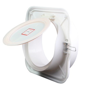 PVC160止回阀厨房公共排烟道阀抽油烟机止逆防串味专用回烟阀防味