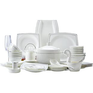 2026新款碗碟套装家用景德镇陶瓷碗盘高颜值精致漂亮餐具乔迁礼物