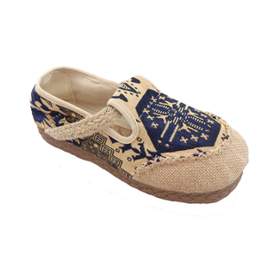 丽江民族风麻鞋复古手工草编鞋平底亚麻鞋休闲透气软底情侣棉麻鞋