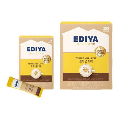 EDIYA进口太妃榛果拿铁咖啡20条